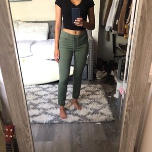 Green jogger pants